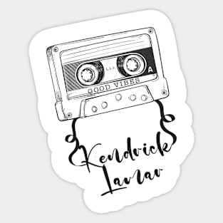 Good Vibes Kendrick Lamar // Retro Ribbon Cassette Sticker